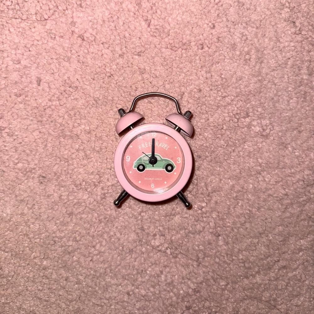 Mini Clock in Pink